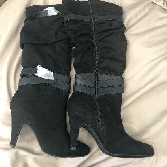 Venus Women’s side zip new black dress heel - Picture 4 of 6